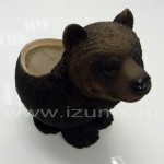Бурый медведь. Декоративное кашпо. Керамика. Китай. = 750 руб