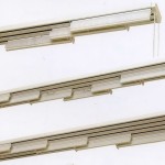 Карниз для японских штор из алюминиевого профиля с блоком управления